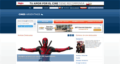 Desktop Screenshot of cinesargentinos.com.ar