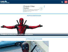 Tablet Screenshot of cinesargentinos.com.ar